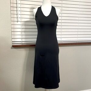 Patagonia black Morning Glory stretch dress halter neck size XS.